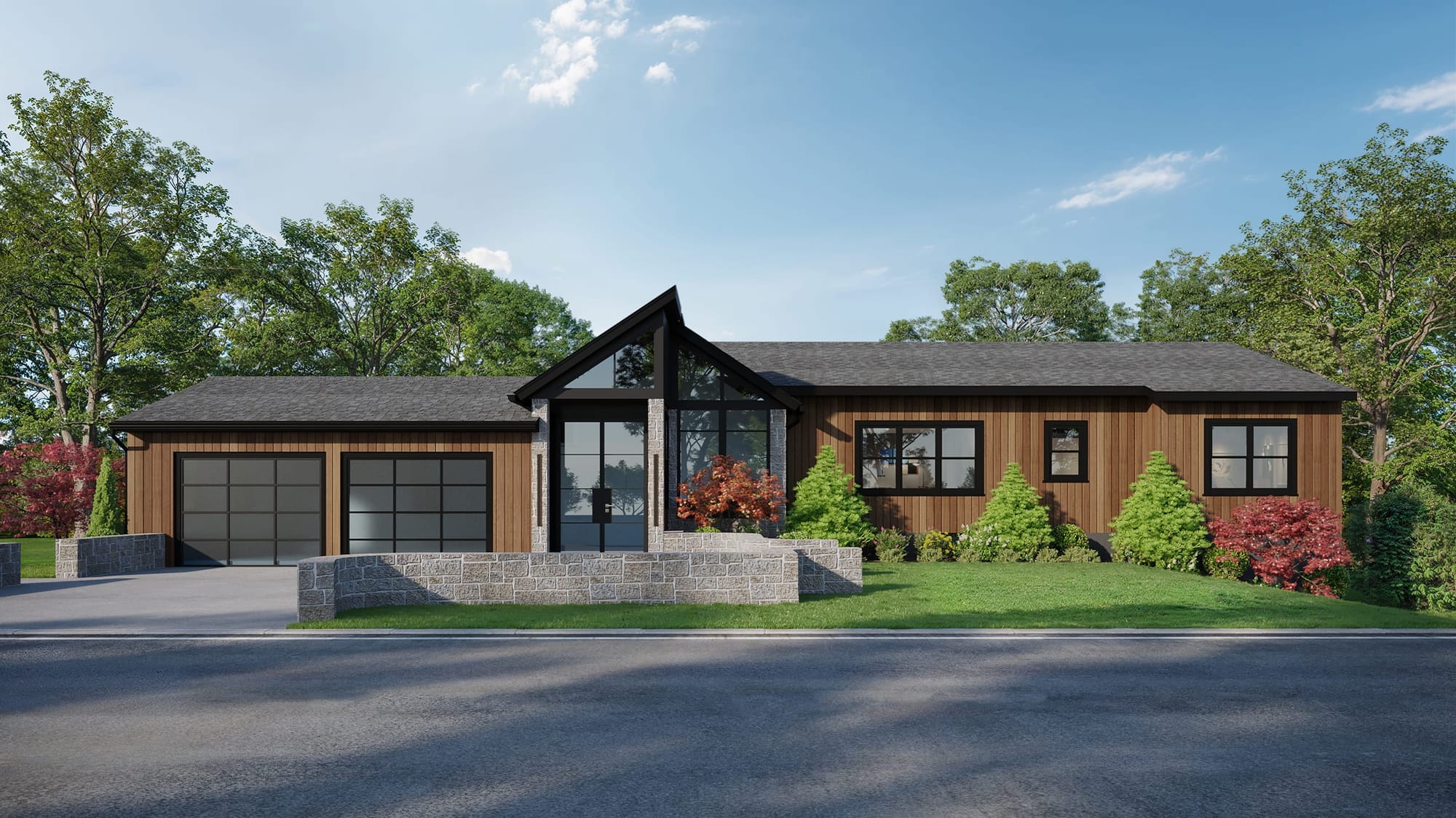 Modern Retreat on the Shores of Titicus Reservoir