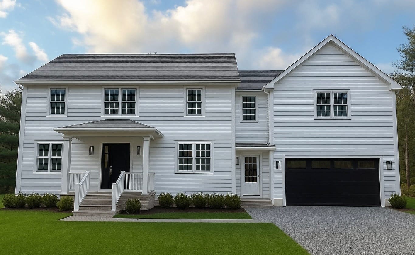 Modern Colonial Farmhouse in the Heart of Bedford Village